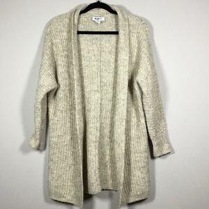 William Rast Thick Knitted Cottagecore Oatmeal Oversized Open Cozy Cardigan XS